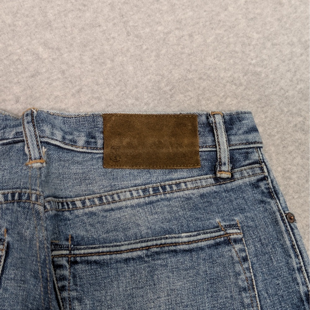 Todd Snyder NY Slim Fit Jeans Size 32x31 Japanese Selvedge Distressed Button Fly - Picture 7 of 14